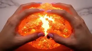 🌍 ASMR Ultra Realistic &ndash; Satisfying Squishy Earth Slime with Molten Core | Relaxing 4K