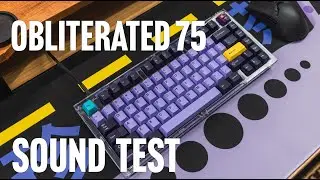 Obliterated 75 with FR4 Plate and Durock Linears Sound Test