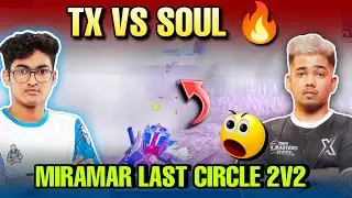 Tx vs Soul, Miramar Last 2v2 fight Pov ✅ #scout #soul #tx #bgmi #jonathangaming