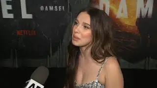 At ‘Damsel’ world premiere, Millie Bobby Brown was joined by fiancé Jake Bon Giovi and his dad, Jon