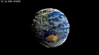 Volume-Rendered Global Atmospheric Model by NASA's Scientific Visualization Studio