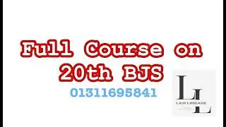 20th BJS session - Course Plan