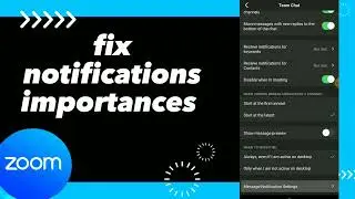 How To Fix Notifications Importances on Zoom App