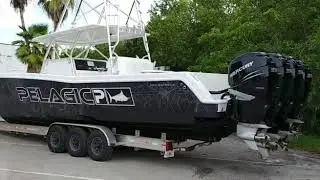 Pelagic Boat Wrap - Marine Wraps Florida