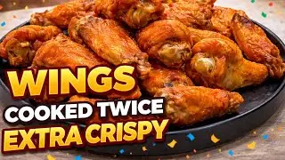 Crispiest Wings, Cooked Twice Extra Crispy #wings #viral #trending