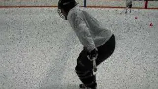 Standing Ice Decompression (with hockey stick) by Dr. Jerome Fryer