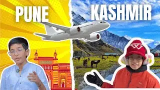 Aamchi Pahili Plane Journey✈️❄️ Kashmirchi Swargiy Safar Suru Zali