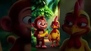 Bandar aur Murghi ki Zabardast Dosti 🐒🐔❤️