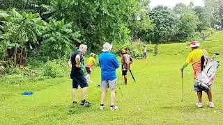 Last hole of fungolf christmas 2025 D marauders expat golfers at buffalofairways tophillLahugCebu