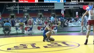 Fargo 2012 106 Round 3: Taylor Venz (Minnesota) vs. Griffin Schermer (Indiana)