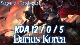 DARIUS Korea vs POPPY Top - Patch 6.24 Flex Rank