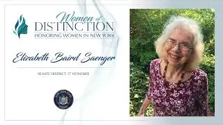 Sen. Shelley B. Mayer Honors Elizabeth Baird Saenger