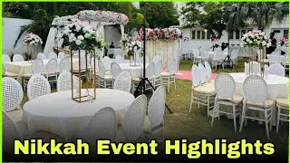Nikkah Event Highlights | Beautiful Setup by A A Event Planner @abidali_aaevent