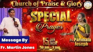 SPECIAL PRAYER | LIVE - 15/01/2026 | CHURCH OF PRAISE AND GLORY | PAS.Parimala joseph
