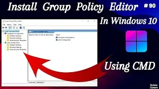 How To Enable Group Policy Editor in Windows 10 using CMD @TechieeGamerz