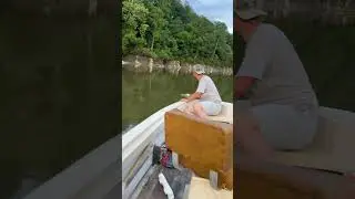 Jug fishing by the Heflin locks