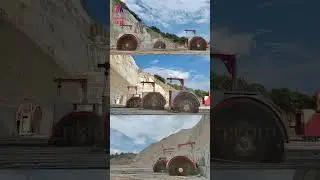 Hualong double blade stone quarry cutting machine #stonecuttingmachine #stonemachine #stonemachinery