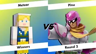 Meteor (Steve) vs Pinu (Captain Falcon) | Smash the Cave #102 - Winners Round 2