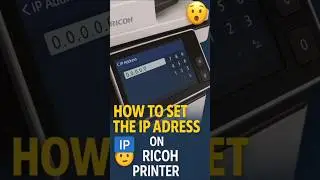 Set IP on Ricoh IM C3000 Printer! 🖨️⚙️ #shorts