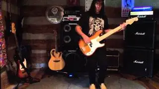 Dokken into the fire Bass Cover
