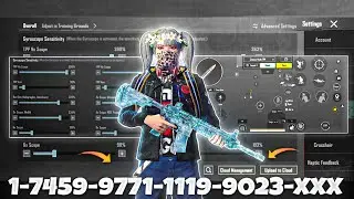 NEW UPDATE 4.2🔥BEST SENSITIVITY CODE + CONTROL SETTINGS BGMI/PUBG MOBILE