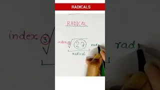 🤩 What are RADICALS in Maths ? | #radicals #maths #concept #squareroot #shorts