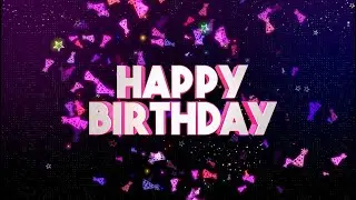 Magical Happy Birthday Visual 4K | 60 Minute Party Backdrop & Celebration Loop