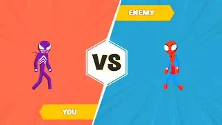 Venom Vs Spiderman Funny Fighting Animation 😊!! Spider stickman Fighting Android Gameplay🤯!!