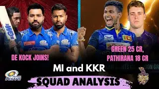 IPL 2026: KKR & MI Squad Analysis | Cameron Green 25 Crore! | MI's Masterstroke Buys
