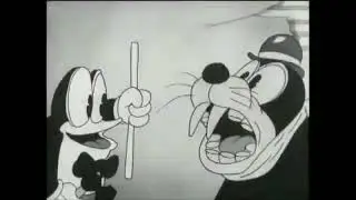Vintage Cartoon Aesthetic Black and White Animation for Relaxation
