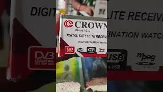 crown mpeg2 set top box unboxing good quality box