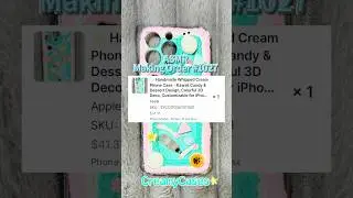 ✨ DIY Kawaii Candy Phone Case | Handmade Whipped Cream Aesthetic 🍬🍓🍫 #asmr #phonecase #decoden
