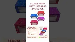 Floral Design Matty Storage Bag. Wardrobe Storage Pouch. Heavy quality Storage bag #youtubeshorts