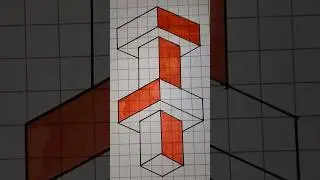 3D Block Pillar DRAWING | #jkr360 #art #3d #drawing #howtodraw #shorts  #drawing