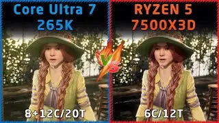 Intel Core Ultra 7 265K vs AMD Ryzen 5 7500X3D