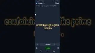 Checking for Prime Numbers with Python's Filter Function and Lambda || Must watch python program 