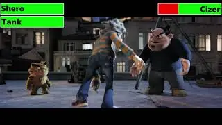 Shero vs. Cizer (Final Fight) with healthbars