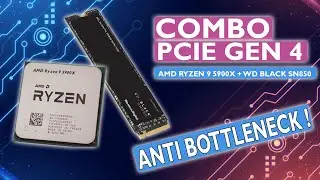COMBO ANTI BOTTLENECK ? AMD Ryzen 9 5900X + SSD NVMe Gen 4 WD Black SN850 ! Pcie4 Benefits Stuff