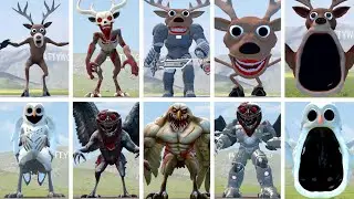 EVOLUTION OF ALL CURSED DEER VS CURSED OWL ITALIAN AI BRAINROT MEMES in Garry's Mod