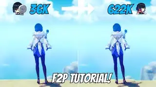 Yelan 36K To 622K F2P Nuking Tutorial {Genshin Impact}