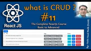 crud operation in react js using axios web api | api call in react js crud | #11