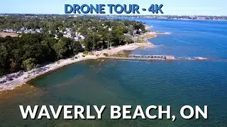 🏖️ Discover the Serenity of Waverly Beach, Fort Erie, Ontario! 🌊 | 4K Drone Footage 📹