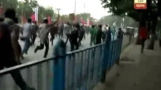 SFI agitation at College Square