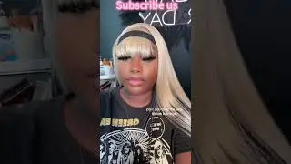 Stunning🤩613 Blonde Wig Side Part Install | Straight Hair Slay | Hair Fringe Edge#elfinhair Review