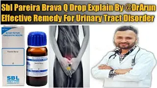 Sbl Pareira Brava Q Drop Effective Remedy For Urinary Tract Disorder Explain By @DrArun