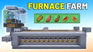 How to Make an Automatic Furnace Farm in Minecraft - Easy to Build