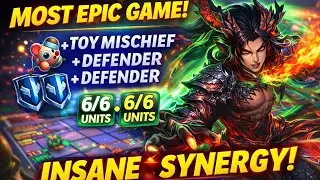 MOST EPIC GAME! Yu Zhong Toy Mischief Defender META | Magic Chess GoGo