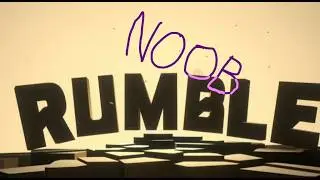 I learned how to throw rocks! - Rumble VR game first time
