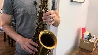 1935 Selmer Radio Improved Alto Saxophone Demo, www.dcsax.com