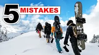 5 Mistakes When Doing A Snowboard Hike
